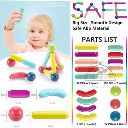 Magnestick™ - Jeu de construction magnétique éducatif