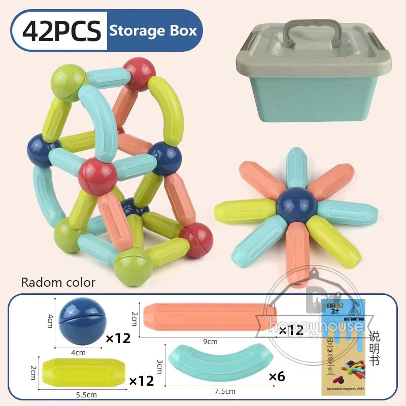 Magnestick™ - Jeu de construction magnétique éducatif
