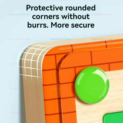 Labyrinthe Magnétique en Bois – Montessori