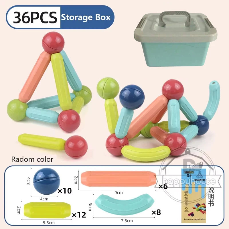 Magnestick™ - Jeu de construction magnétique éducatif