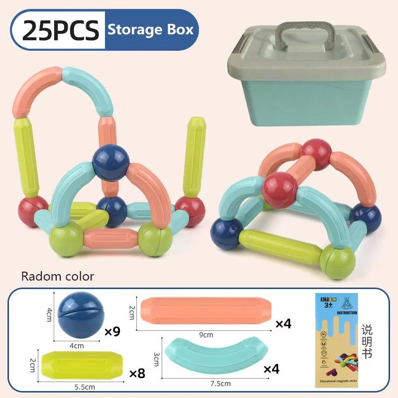 Magnestick™ - Jeu de construction magnétique éducatif