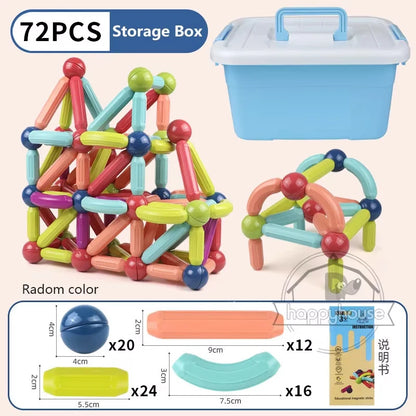 Magnestick™ - Jeu de construction magnétique éducatif