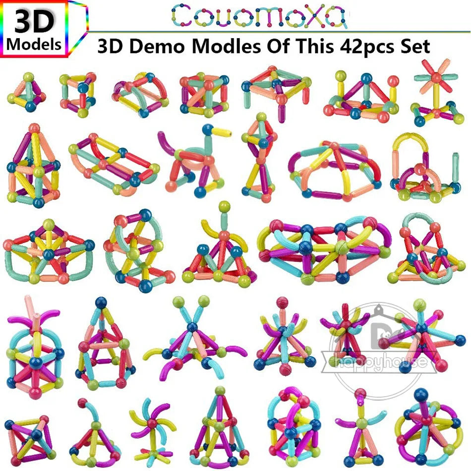 Magnestick™ - Jeu de construction magnétique éducatif