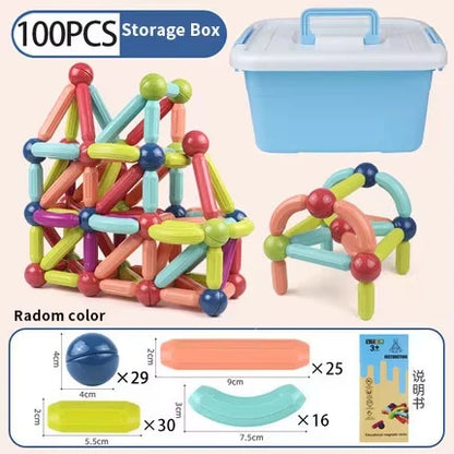 Magnestick™ - Jeu de construction magnétique éducatif