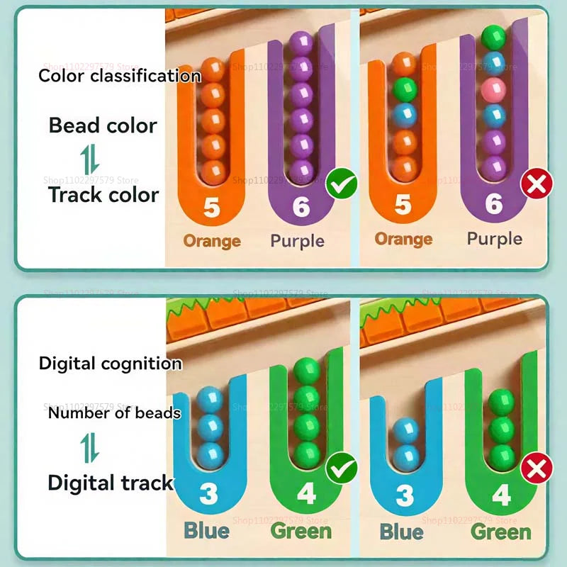 Labyrinthe Magnétique en Bois – Montessori